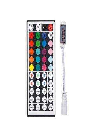 Rgb Led Kontrol Kumandası Animasyonlu Rf(radio Frekans)12 Volt 44 Tuşlu Rgb Şerit Led Kontrol Cihazı TWTRGBKMD