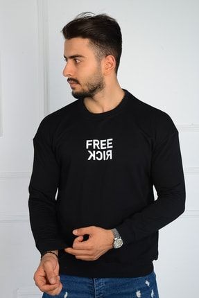 Owersize Free Kick Baskılı Sweatshirt FREE KİCKSWEATSHİRT