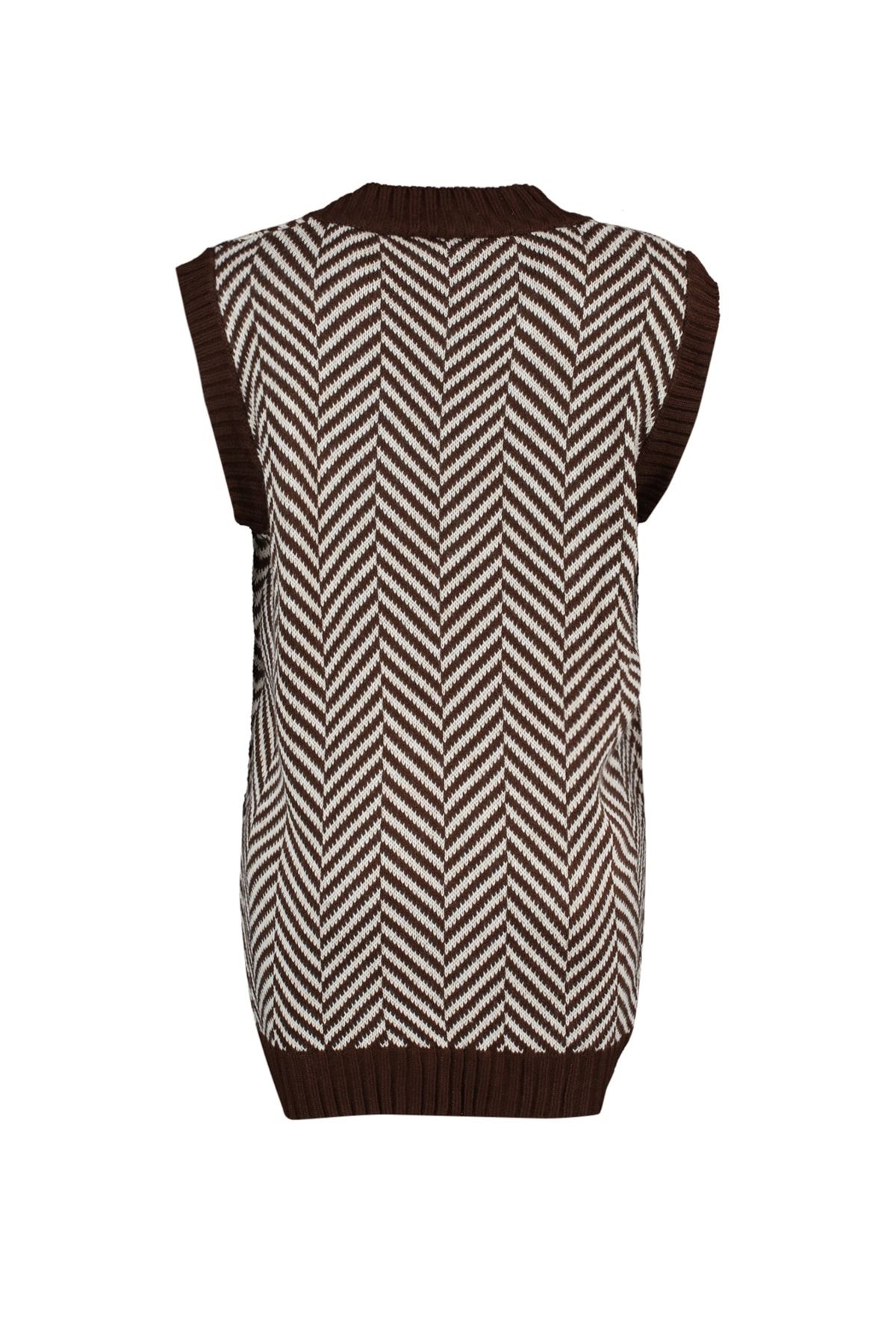 Trendyol Modest Kahverengi Triko Süveter TCTAW22UV0021 RN8439