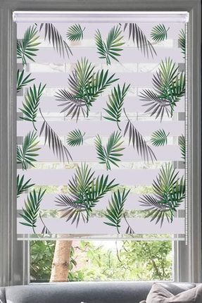 Tropikal Çiçekler Serpme Baskı Zebra Perde-mutfak-oturma Odası-salon- Tropikalserpme 4003