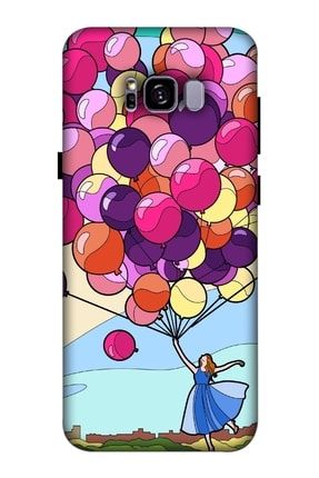 Deste Samsung Galaxy S8 Plus Kılıf Balonlar Baskılı Desenli Silikon Kılıf A++-8273 Galaxy S8 Plus kılıf-Deste8273D5SM