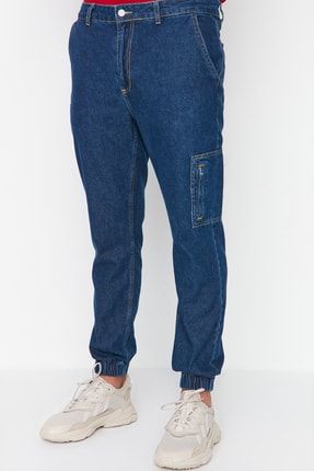 Lacivert Erkek Jogger Jeans Kot Pantolon TMNAW23JE00015