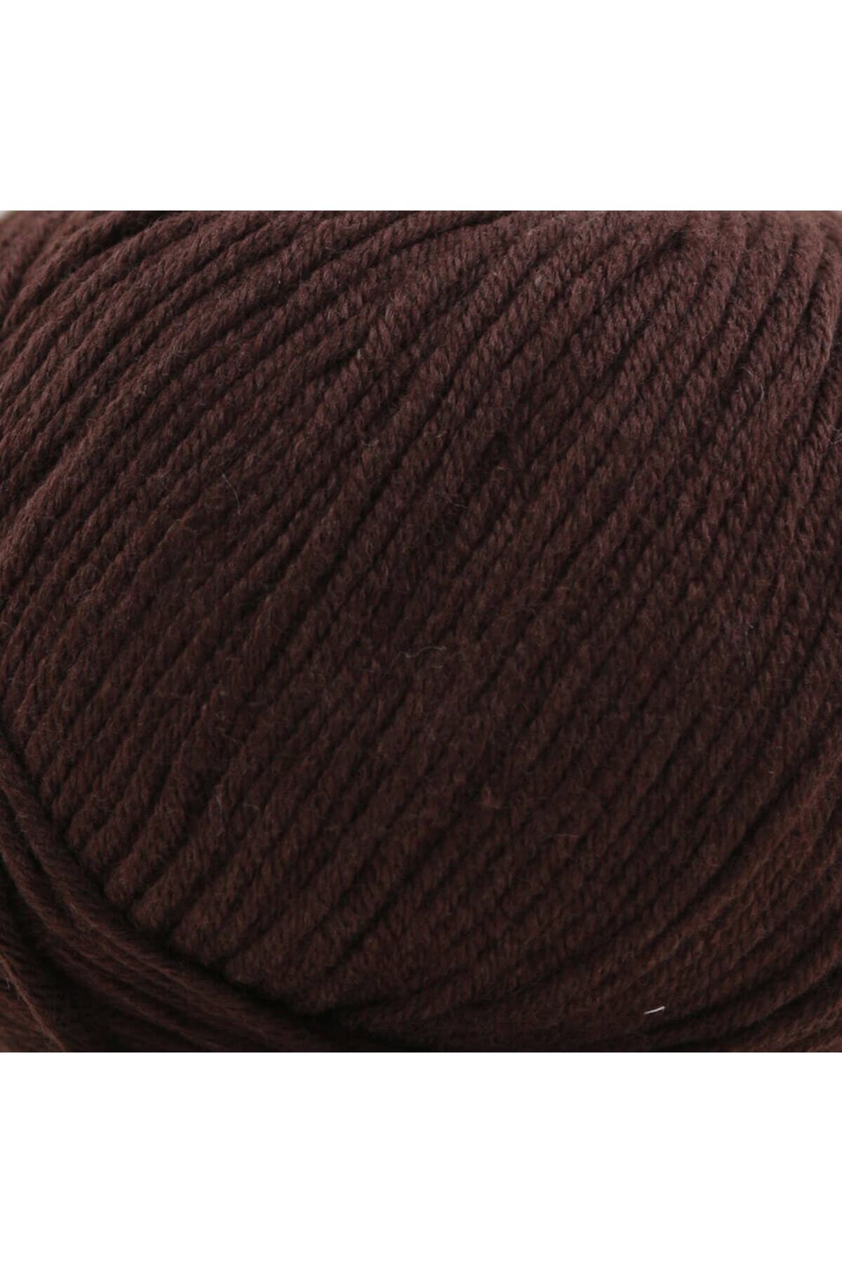 Gazzal-Baby Cotton Xl 50 gr 3 Pack Amigurimi Punch Πλεκτό Χέρι Κλωστή Taka Yarn Brown (3436 XL) 2
