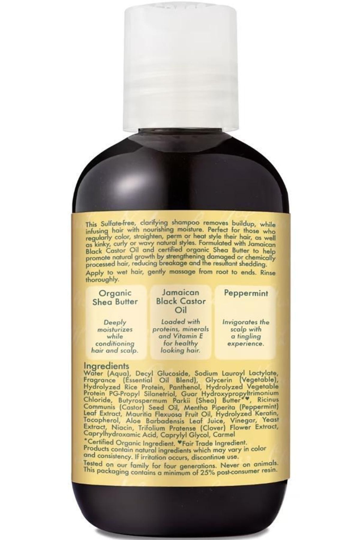 Shea Moisture-Jamaican Black Castor Oil Strengthening and Repairing Shampoo 95ml 3