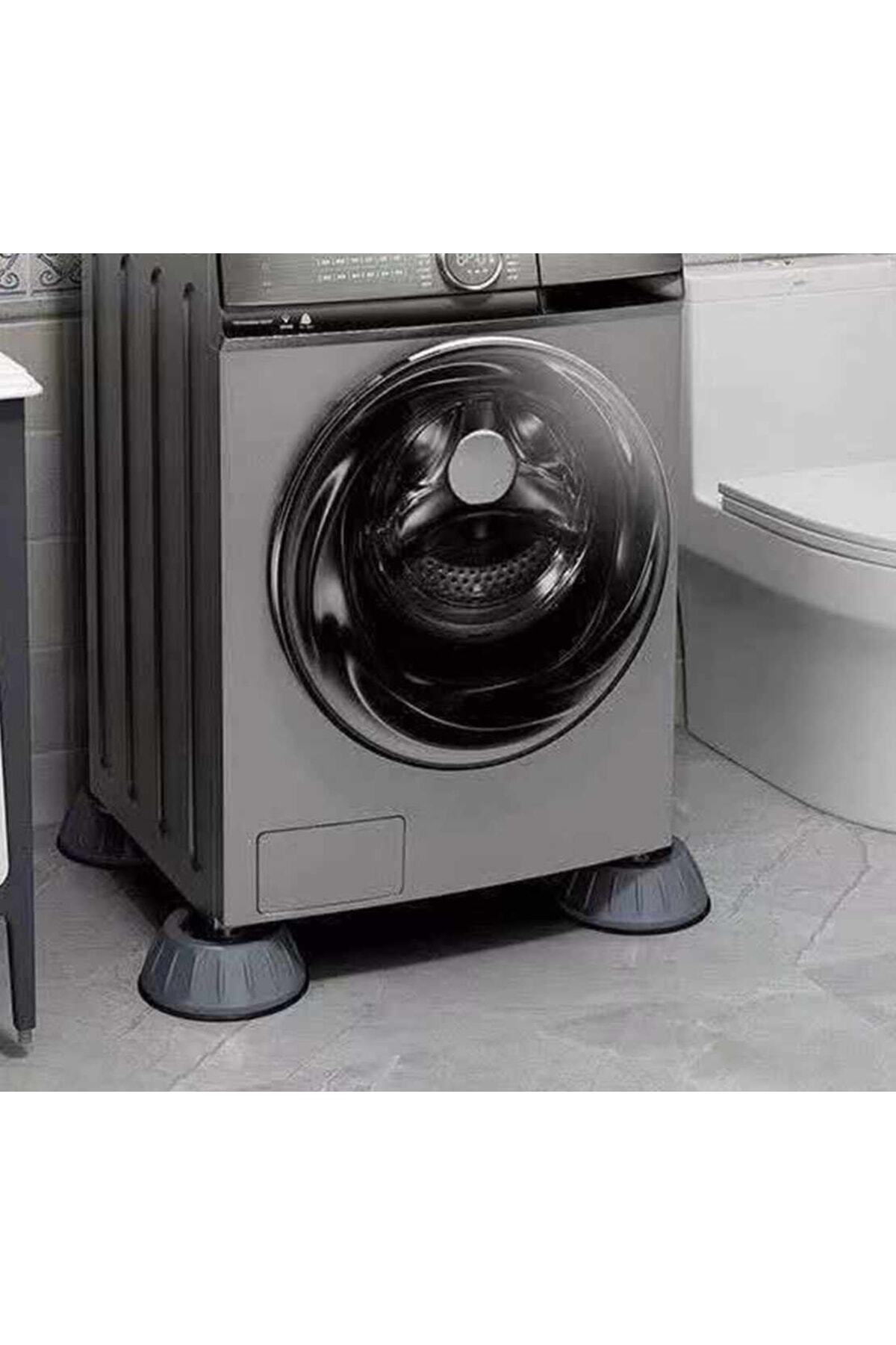 Genel Markalar Çamaşır Makinesi Titreşim Engelleyici Stoper GRİ 4 lü Set