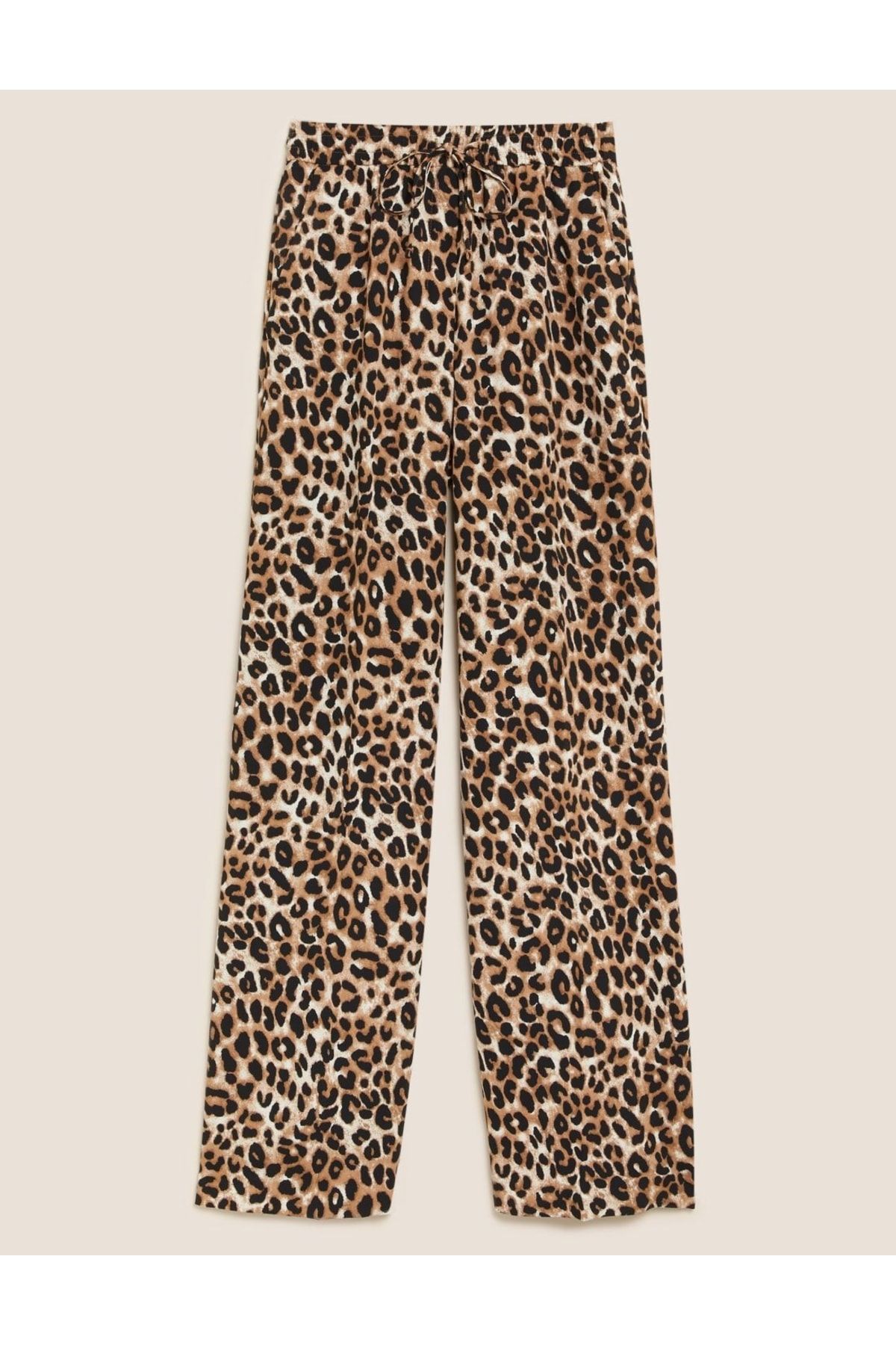 Marks &amp; Spencer Leopar Desenli Wide Leg Pantolon IR7602