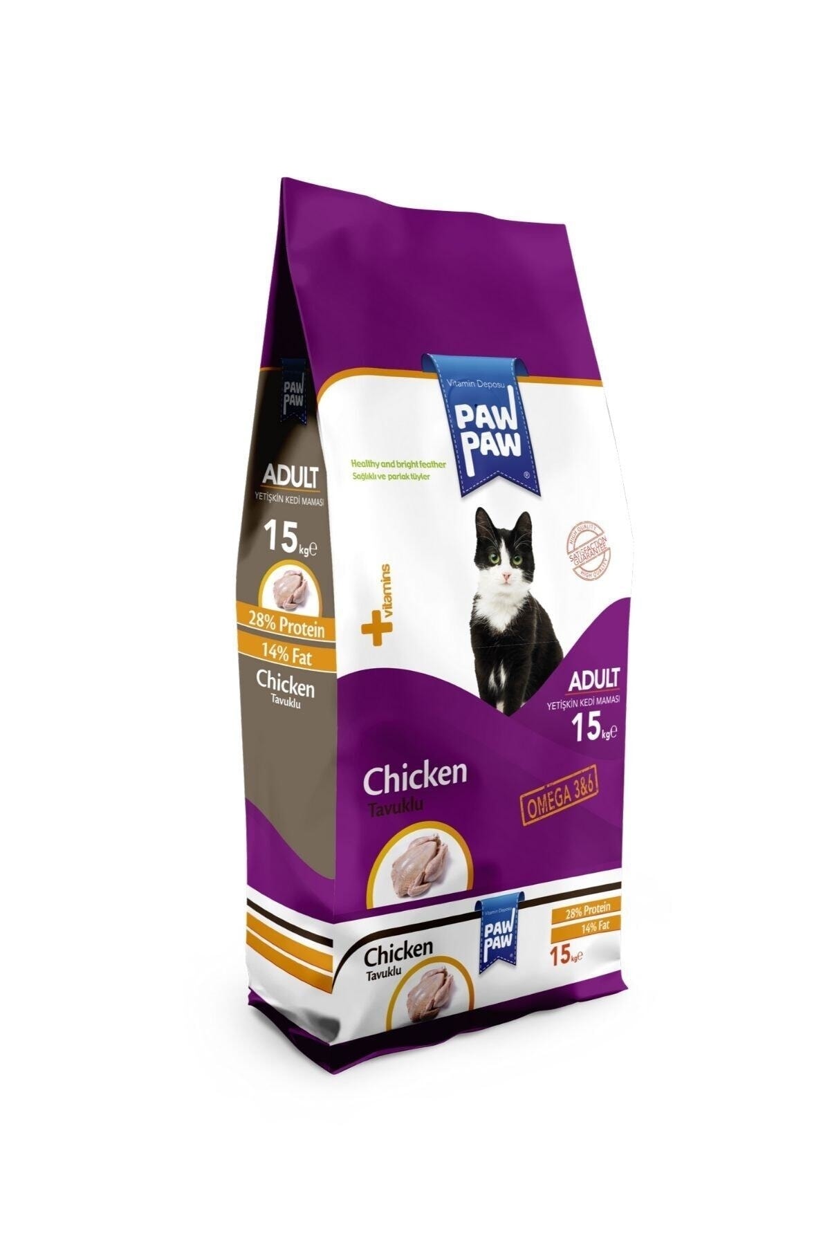Paw Paw Tavuklu Yetişkin Kedi Maması 15 Kg