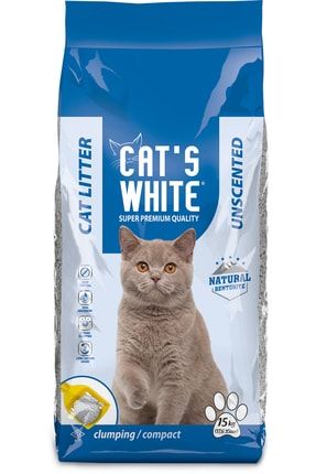 Cat's White - 15 Kg - Parfümsüz Bentonit Kedi Kumu DYC-TRDYL1122-PE15K0000- X1N