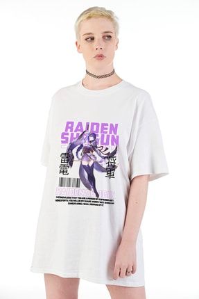 Raiden Shogun Genshin Impact Unisex Oversize T-shirt R0000001