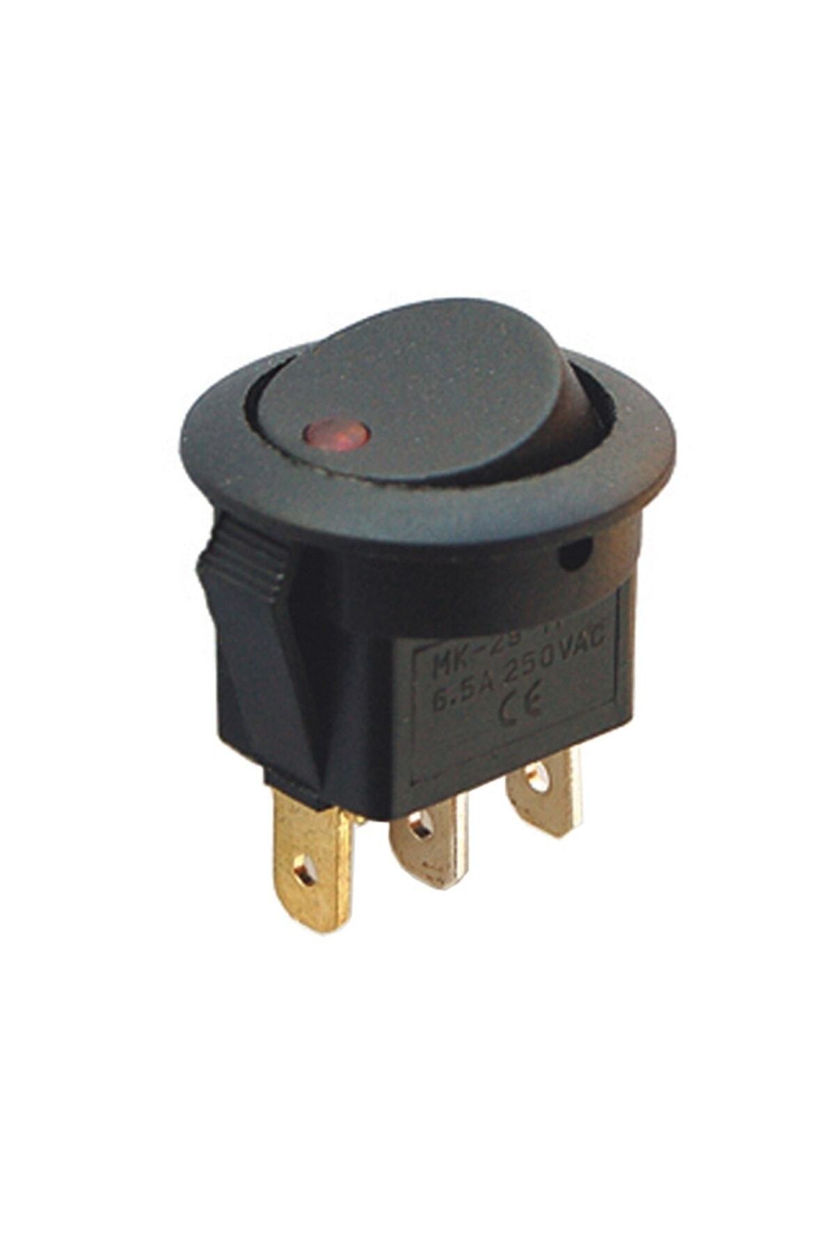 Powermaster Ic-132 Round Dot Lighted On-Off 3 Pin 220 Volt Switch (4614 ...
