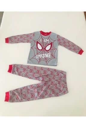 Örümcek Adam Baskılı Erkek Çocuk Pijama Takımı 006.süpermini.3595