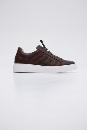 Kahverengi - Erkek Sneakers Ayakkabı HR1001