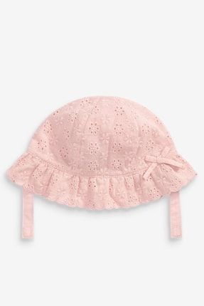 Işlemeli Kız Bebek Bucket Şapka ANVRNSSM56-300