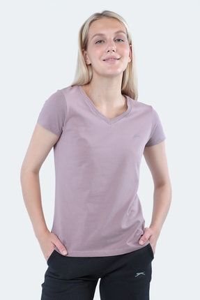 Rebell I Kadın T-shirt Mor ST12TK310