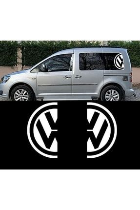 Volkswagen Yarım Logo Sticker 60x33 Cm 2 Adet - Beyaz Renk 0409210416