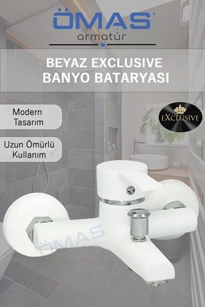 Beyaz Exclusıve Banyo Bataryası MF5-WHITE-Omas