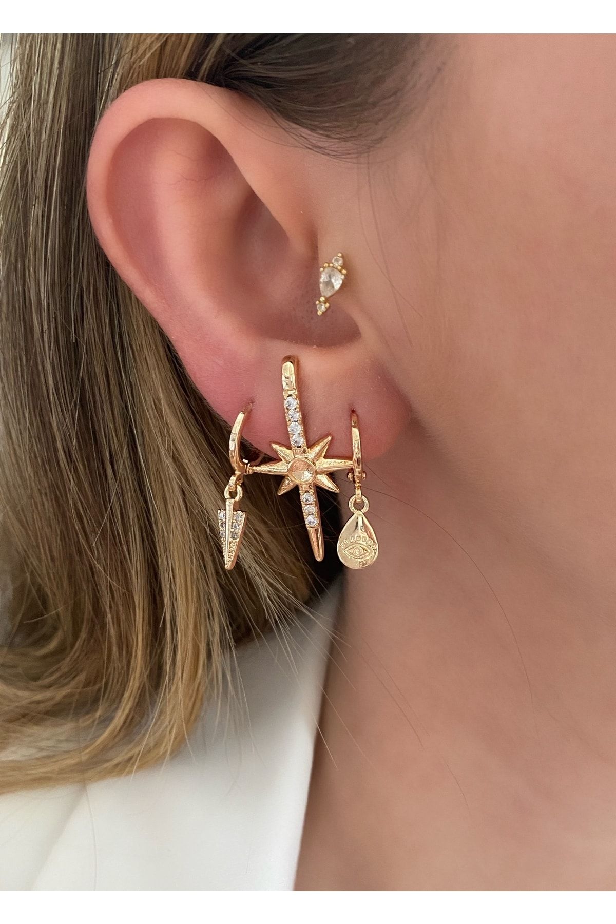 Three piece earring clearance set