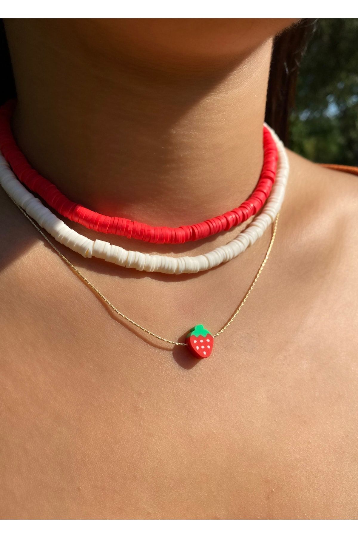 Strawberry choker new arrivals