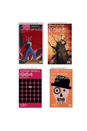 En Çok Okunan Kitaplar Set 1 ( 1984 / Hayvan Çiftliği / Otomatik Portakal / Dönüşüm) Bade123495