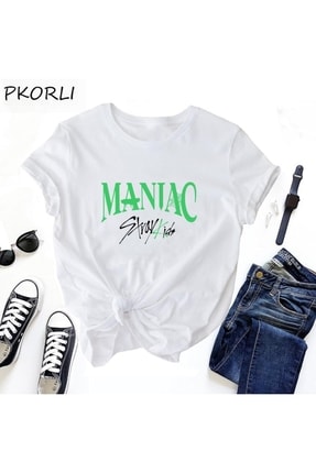 Mania Maniac Kpop Konser Müzik Kore Stili T-shirt 08584