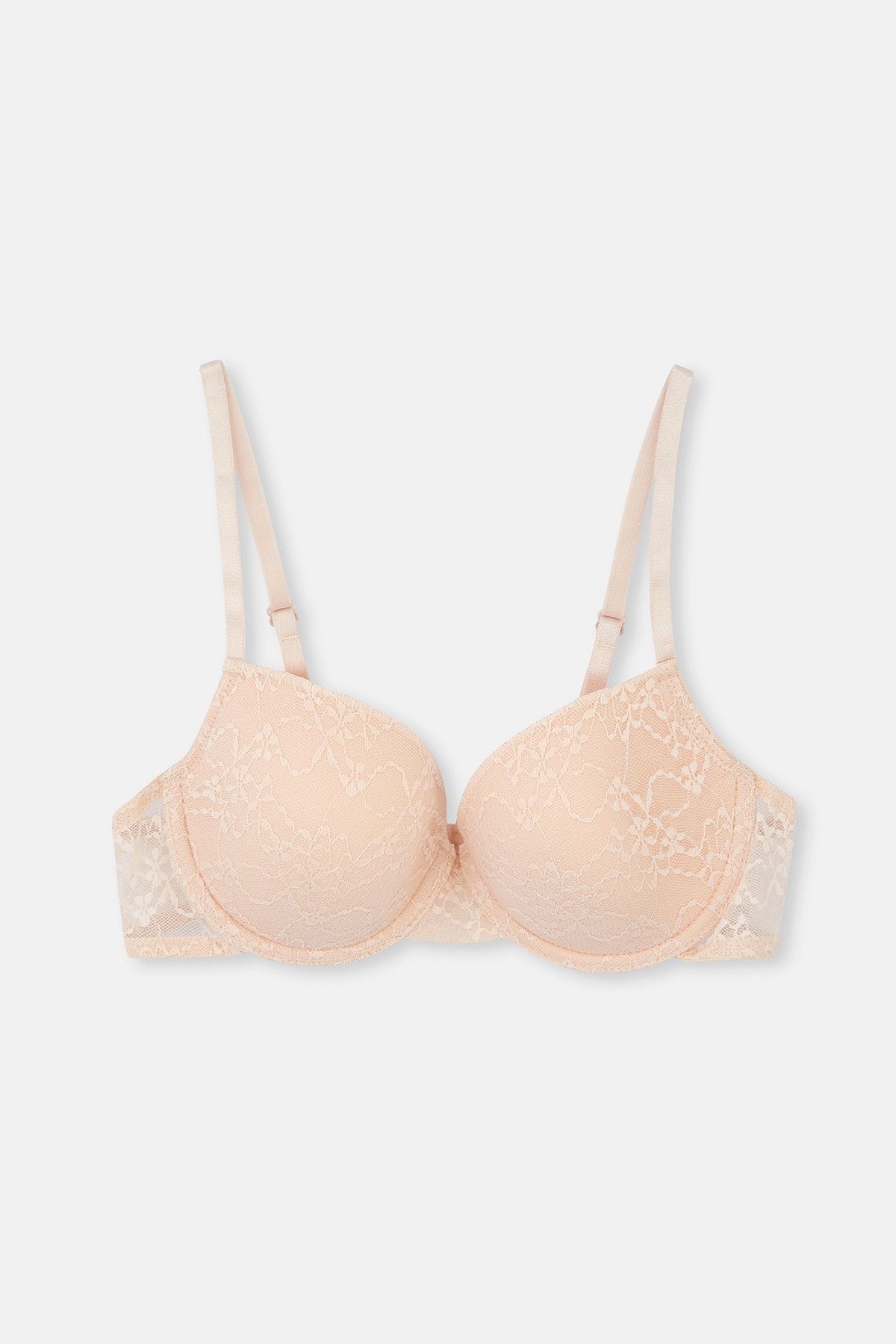 Bita İnside Nude Colored Lace Minimizer Women's Bra - Trendyol