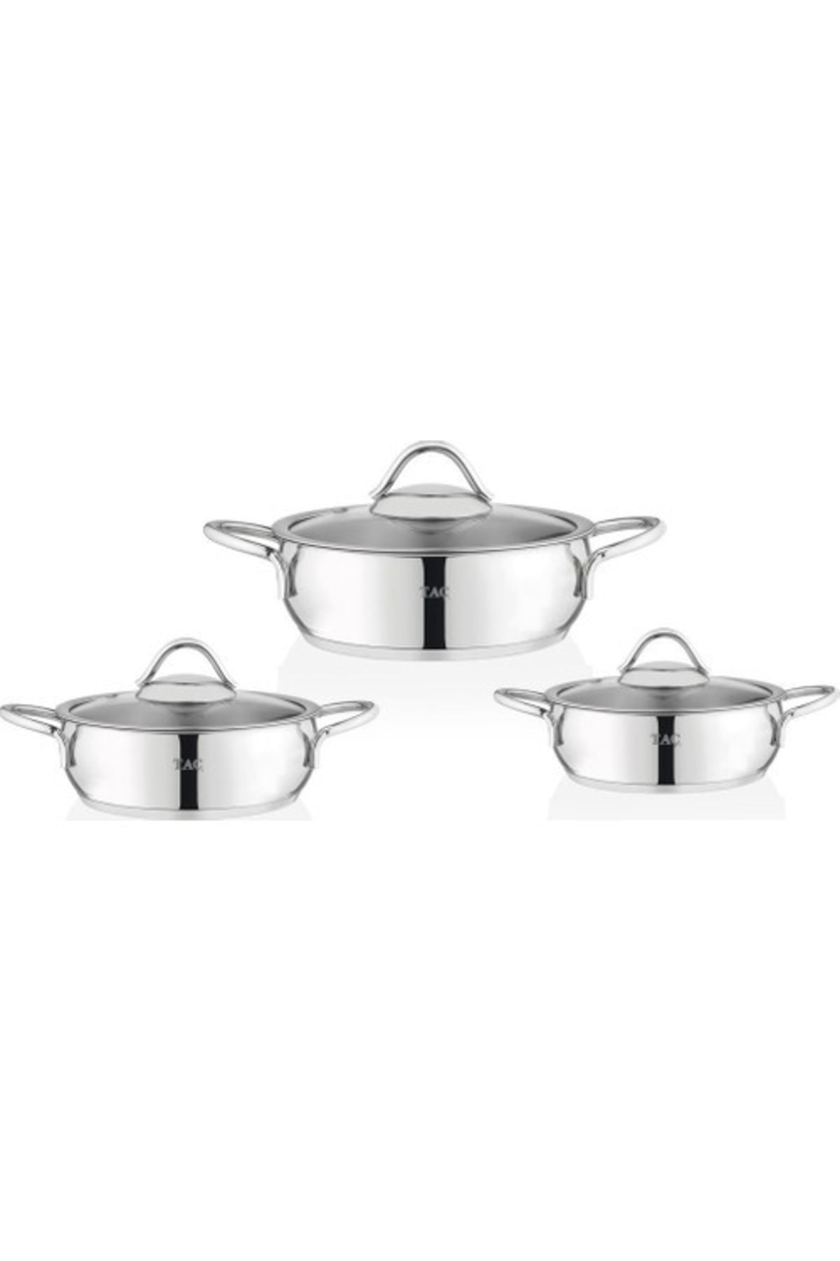 Taç 3496 Vitali 6 Parça Çelik Sahan Seti