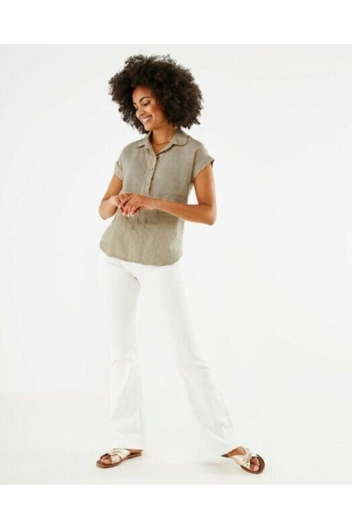MEXX Hemd Khaki Regular Fit Fast ausverkauft
