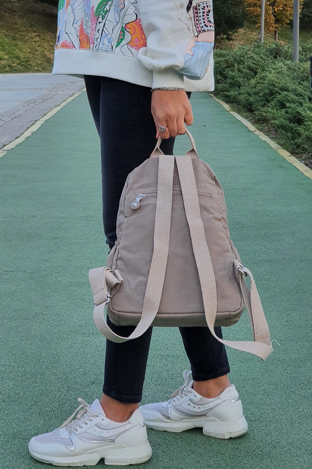 کوله پشتی زنانه قهوه ای NEMO BAGS | nemobags255 اورجینال - تصویر 6