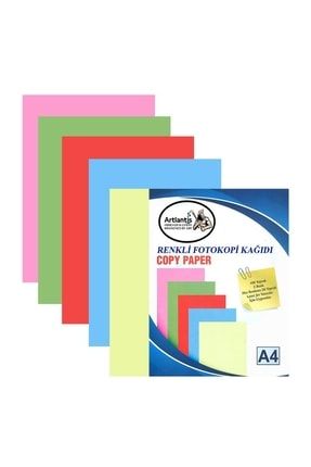 Renkli A-4 Fotokopi Kağıdı 100 Lü 1 Paket Fotokopi Renkli A4 Kağıdı 100 Lü 1 Paket ARTLNTS-FTKPKGD-100LÜ