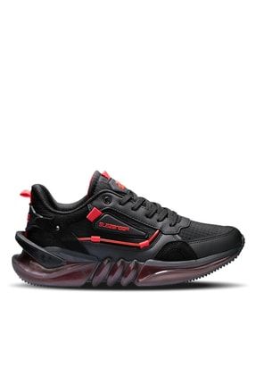 Zenon Sneaker Erkek Ayakkabı Siyah / Kırmızı SA22LE105