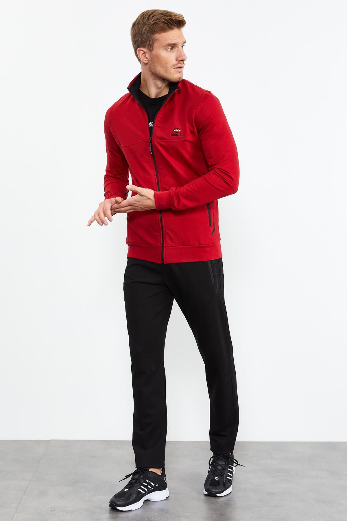 Mens lacoste fleece cheap tracksuit