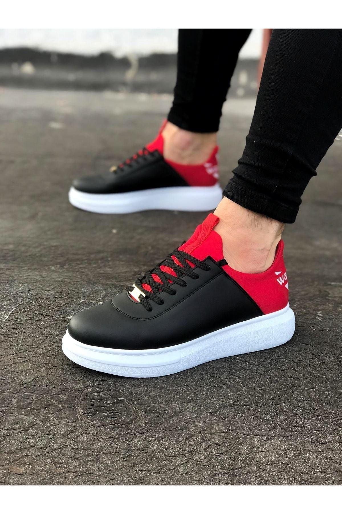 Lussen Sneakers Red Short heels 1 4 cm Trendyol