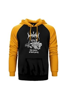 Watain The Essence Of Black Purity Sarı Reglan Kol Kapüşonlu Sweatshirt ZR04577