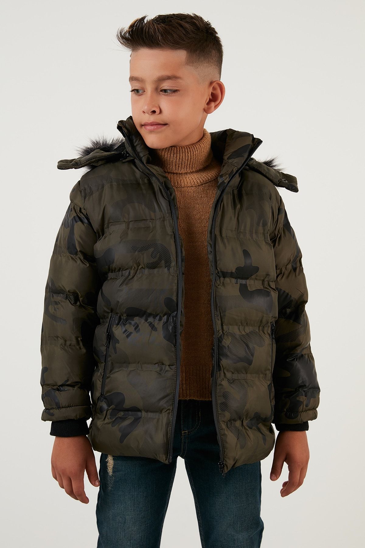 Camo deals boys coat