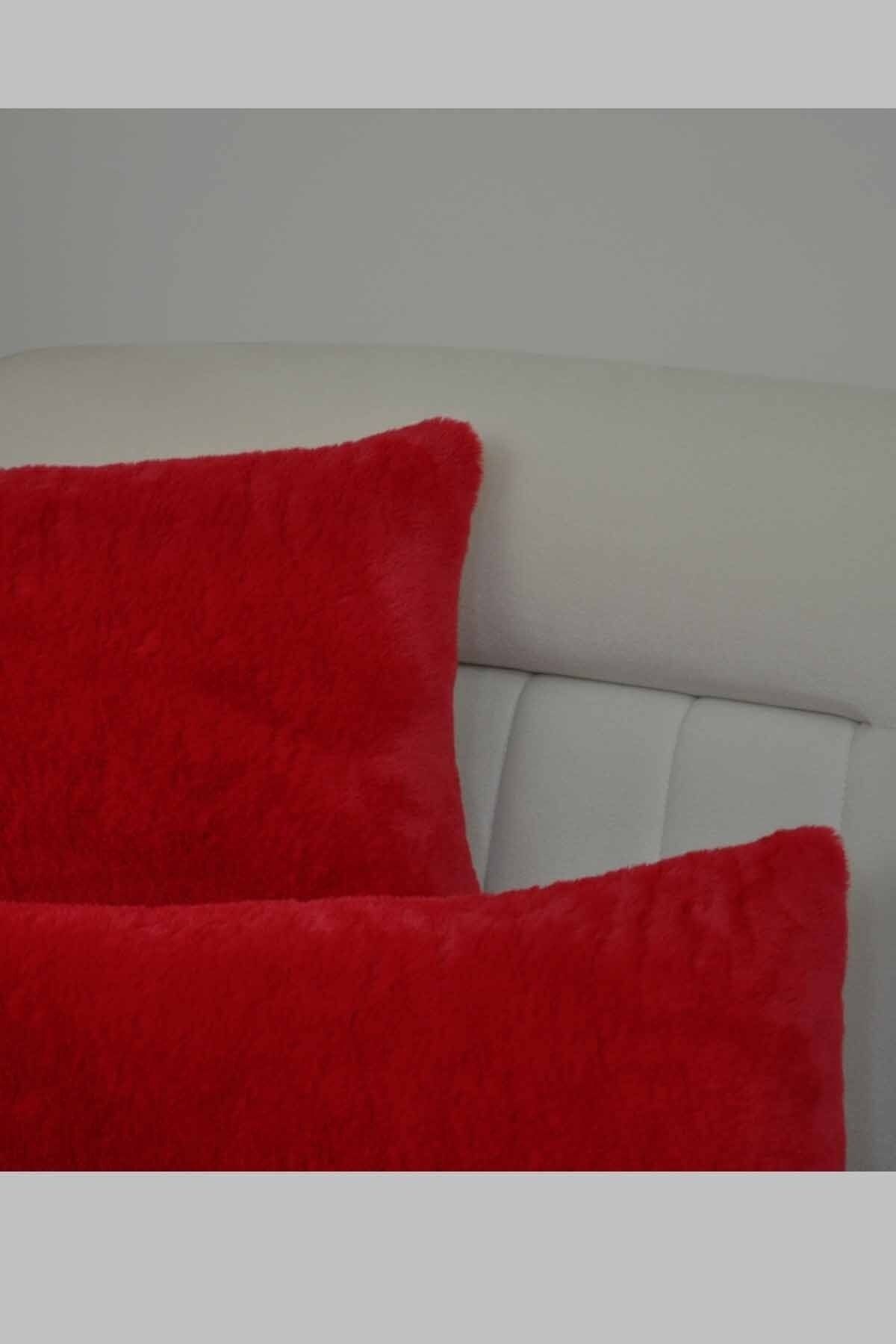 Paris Life-Plush Rabbit Rabbit Throw Pillow Case Rectangular -red 4