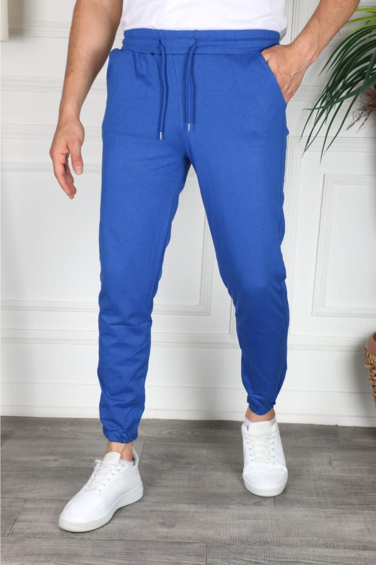 Royal blue best sale joggers mens