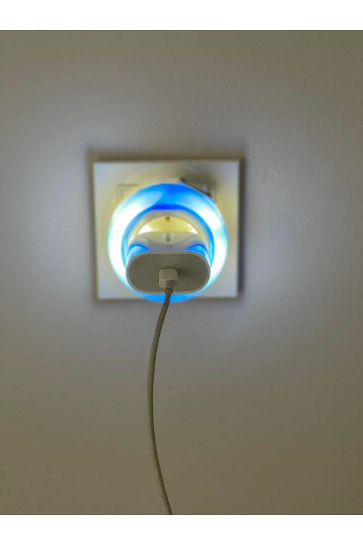 YILTECH-Night Lamp with Plug-in Switch and Socket - Blue 3