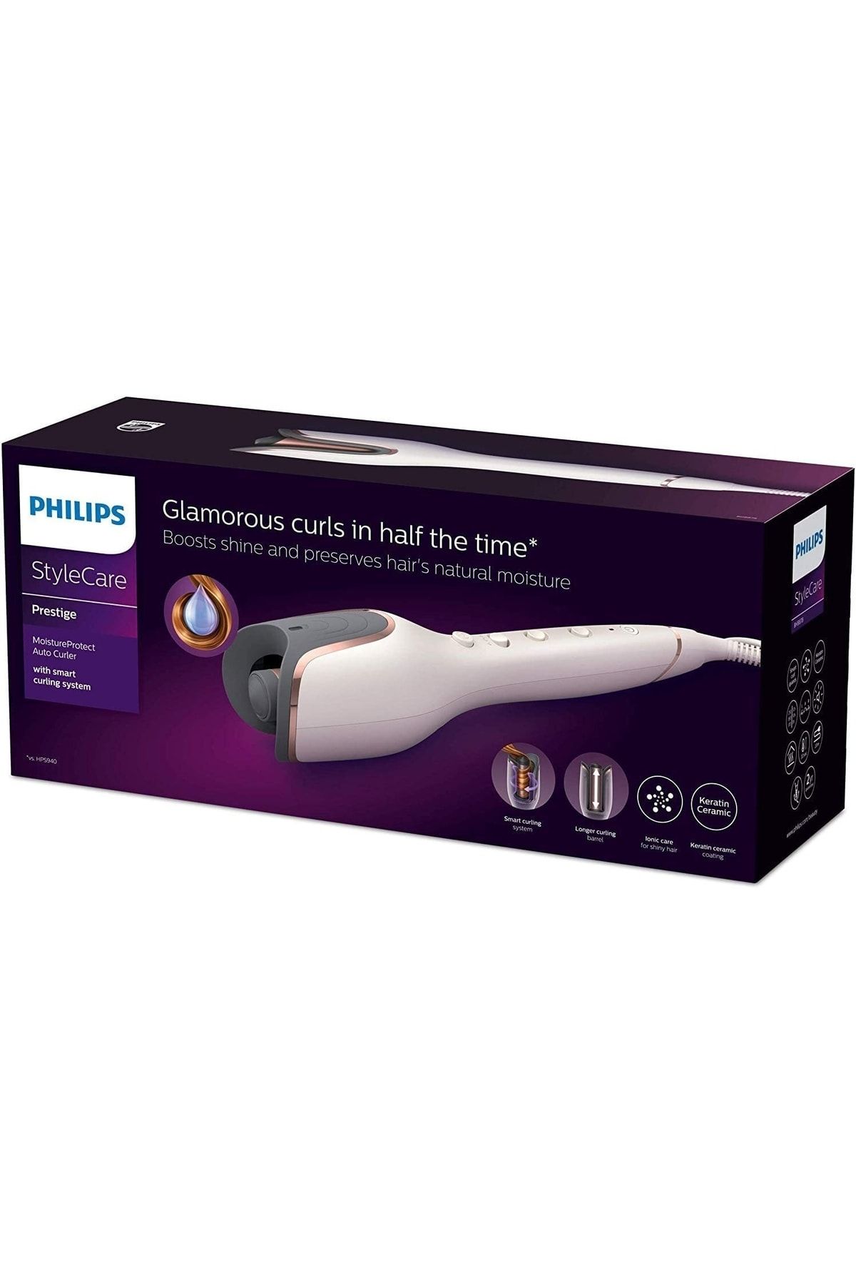 Philips style auto clearance curler