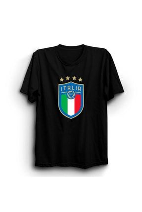 Italya Futbol Takımı Logo Baskılı T-shirt TT-BT35600
