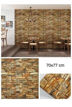 Nw47 Gerçek Taş Görünümlü Taş Arkası Yapışkanlı Esnek Silinebilir Duvar Paneli 3d Duvar Kağıdı TYC00055920529