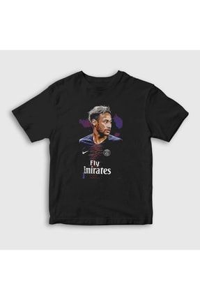 Unisex Çocuk Siyah Psg Soccer Futbol Neymar Jr T-shirt 338572tt