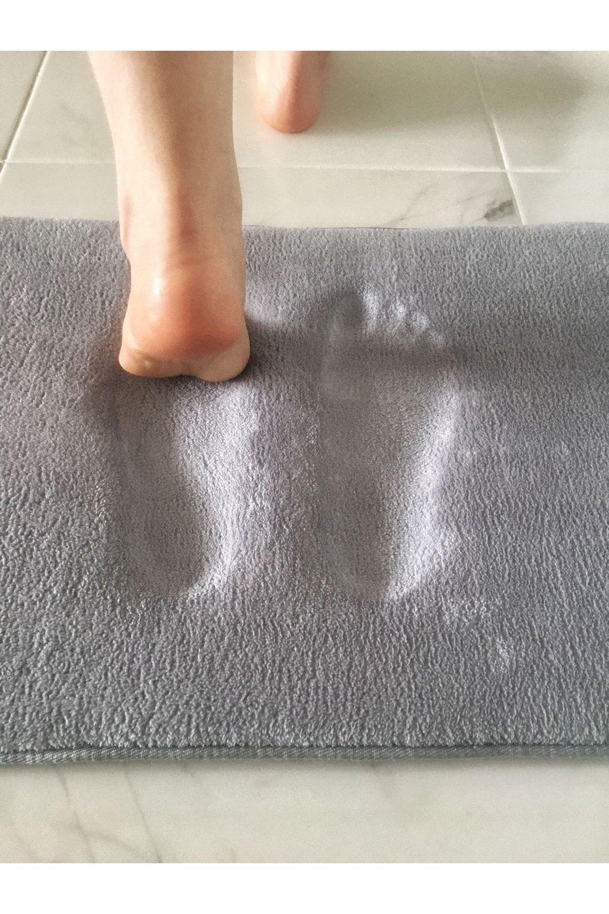 Memory-foam Hafızalı Kaymaz Taban Banyo Paspası 60 Cm X 100 Cm