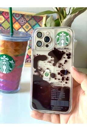 Iphone X / Xs Uyumlu Starbucks Hareketli Sulu Eğlenceli Telefon Kılıf xstarbucks