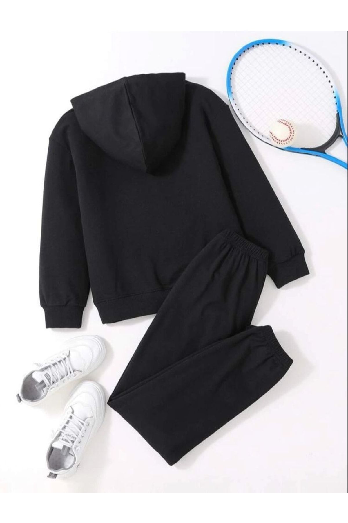 Girls plain black on sale tracksuit