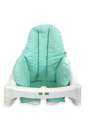 Pamuklu Bebek Çocuk Mama Sandalyesi Minderi Mint Yeşili 70