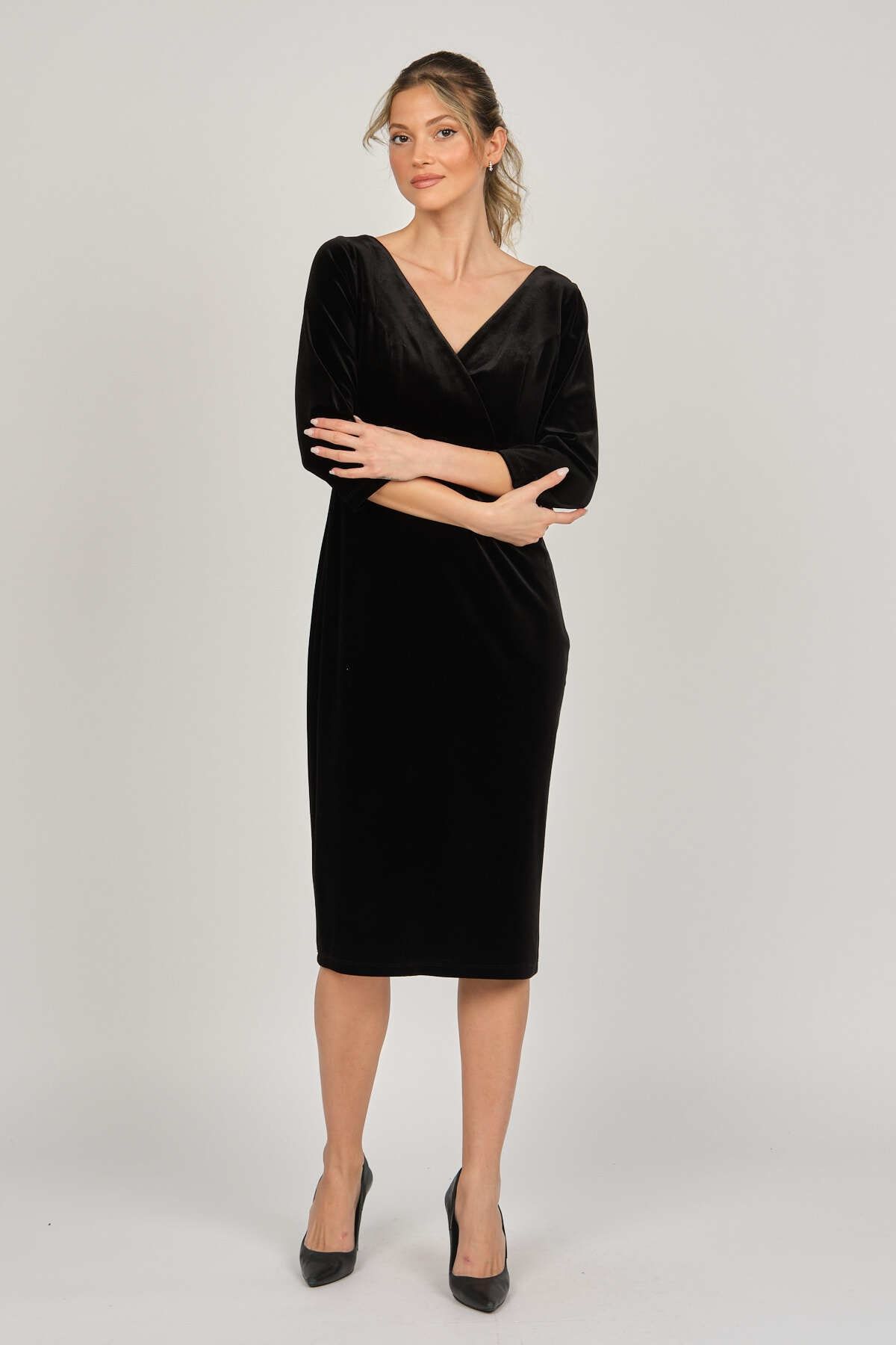 Chaps velvet dress sales