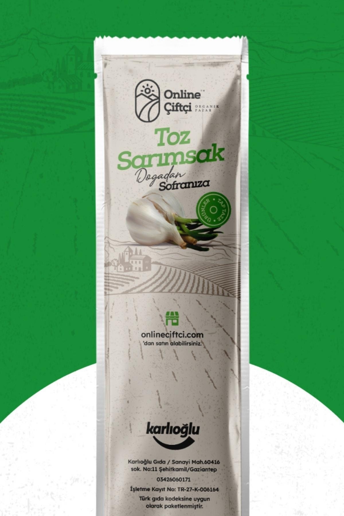 OnlineÇiftçi Sarımsak Tozu 80gr