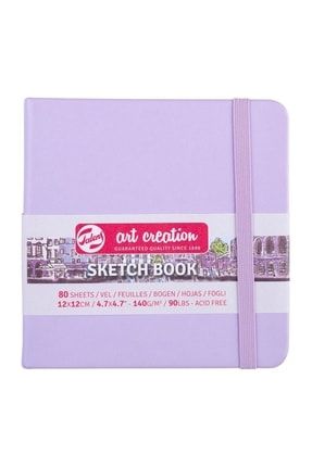Art Creation Sketchbook Pastel Violet 12x12cm 140gr 80 Yaprak 8712079467012