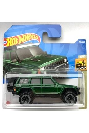 2022 New / Yeni ' 95 Jeep Cherokee Green 1:64 Ölçek Hotwheels Marka 10/10 HobbyToysMaMiOYUNCAK045-4