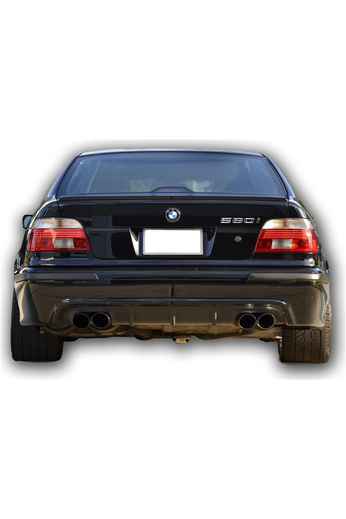 Bmw 5.Seri E39 1998-2004 plastik Boyasız M5 Çift Çıkış Difüzör